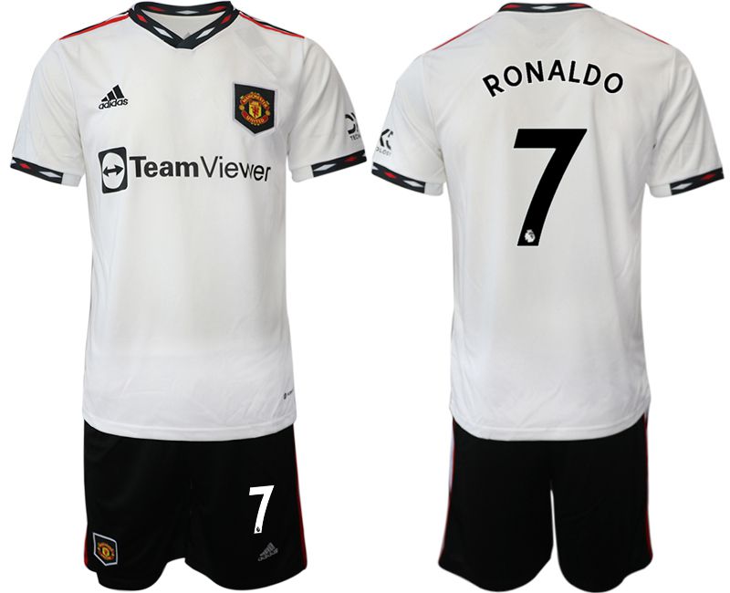 Men 2022-2023 Club Manchester United away white #7 Soccer Jersey->manchester united jersey->Soccer Club Jersey